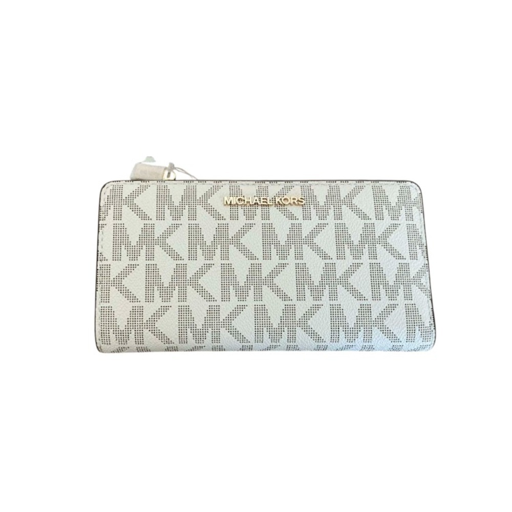 Michael Kors Signature MK Logo Zip Wallet / Wristlet - Picture 1 of 3